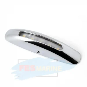 Flitsaanbieding FES Marine LED Courtesylight – orientatieverlichting opbouw halfrond blauw
