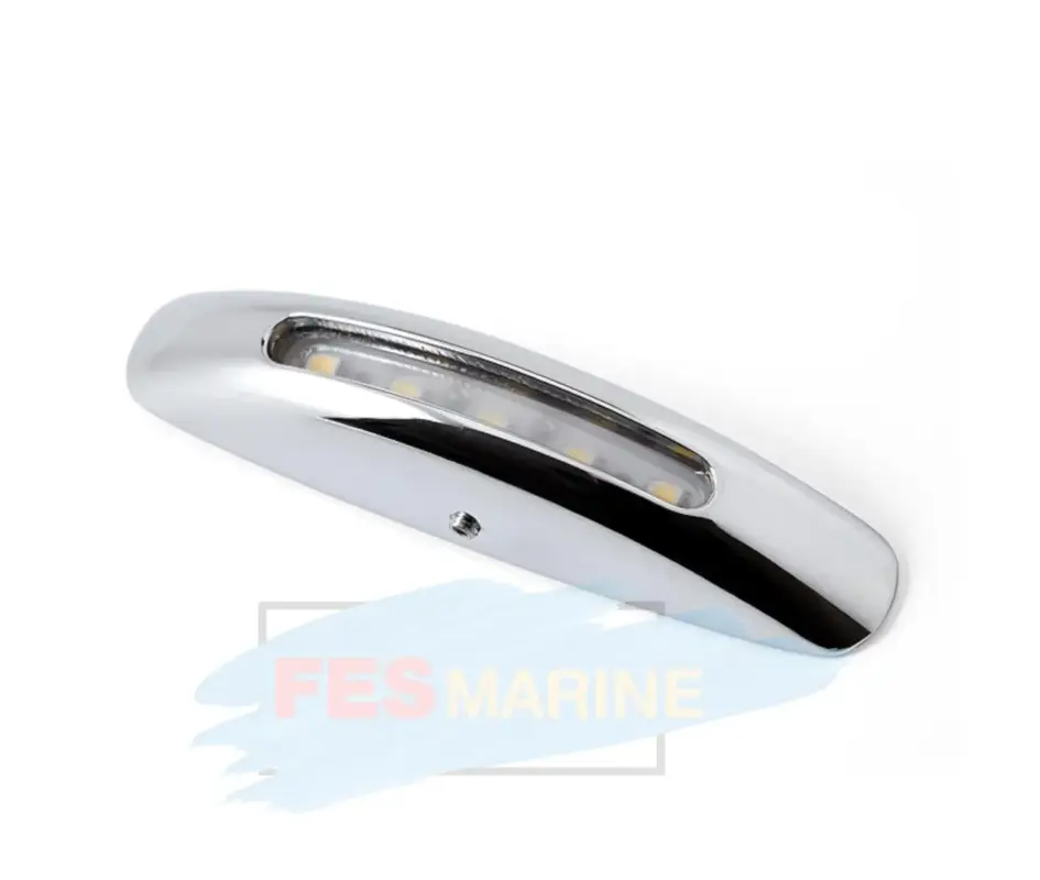 Flitsaanbieding FES Marine LED Courtesylight – orientatieverlichting opbouw halfrond blauw