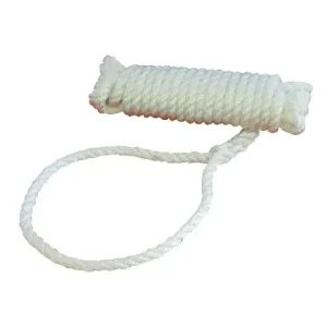 Landvast met oogsplits 10 meter 10mm wit Finale Uitverkoop
