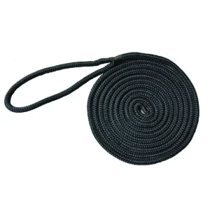 Laatste Kans Gevlochten landvast met oogsplits en takeling zwart 10mm 5 meter