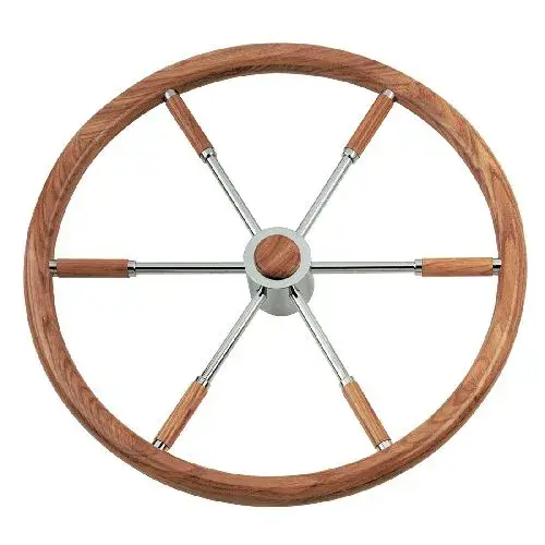 Tijdelijk Beschikbaar Stuurwiel 45cm RVS – TeakSV-E