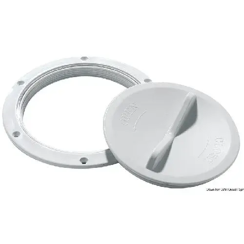 Inspectiedeksel wit doorlaat 127mm Aanbieding