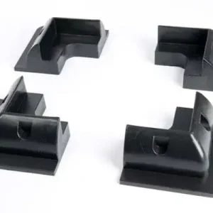 Seizoensaanbieding Beaut Set kunststof hoeksteunen zwart 4stuks voor zonnepaneel
