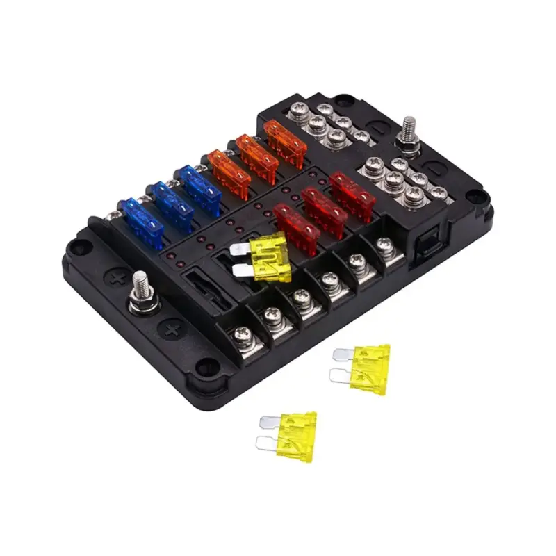 Zekeringhouder met LED indicatie 12voudig Must-Have