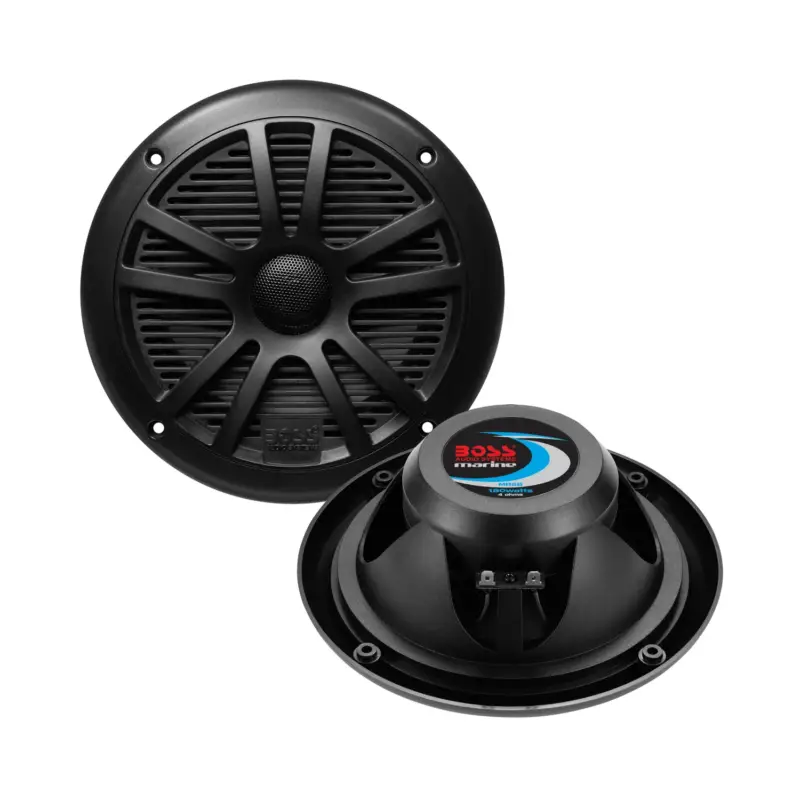 Populair Boss Marine MR6B 6,5″ 180Watt 2-weg waterdichte speakerset zwart