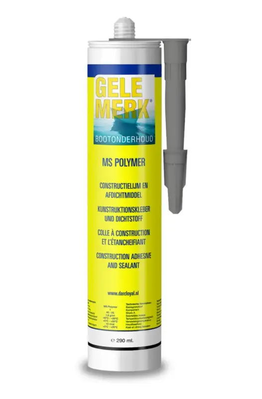 Gele Merk MS Polymer kit constructielijm en afdichtingsmiddel Grijs Actieprijs