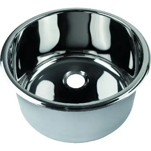 Tijdelijk Beschikbaar Foresti & Suardi RVS wasbak spoelbak rond 260mm diepte 175mm