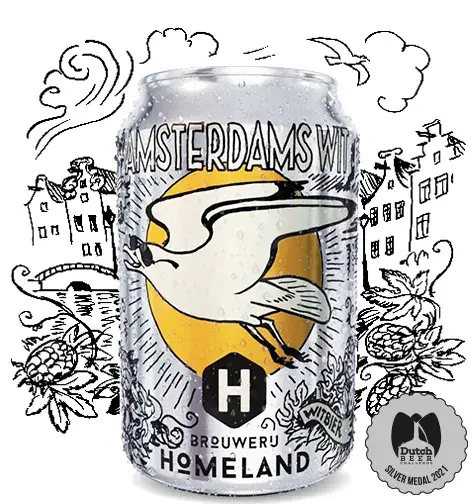 Actieprijs Homeland Amsterdams wit blik 33cl