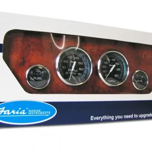 Faria Chesapeake Black SS outboard, 4 delig (Mech) KTF004 Alleen Vandaag