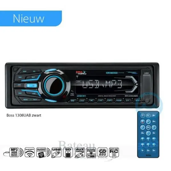 Boss Marine Radio 1308UAB zwart Gratis Retour