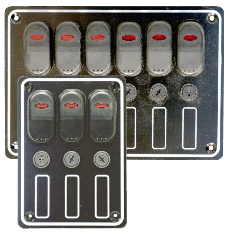 Merkproduct Schakelpaneel 12V met LED indicators