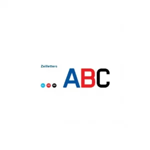 Zeilletters 300 mm blauw N,E,D,B Beperkt Aanbod