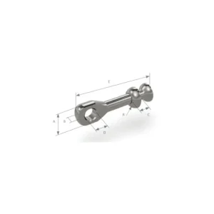 OS Ballterminals met oog en cup RVS div. maten Seizoensaanbieding