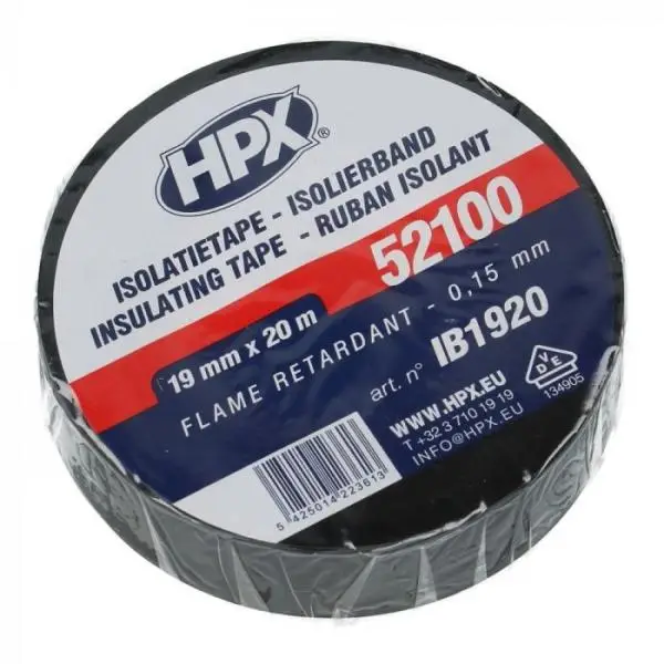 Koopje PVC Isolatietape VDE - zwart 19 mm x 20 mtr.