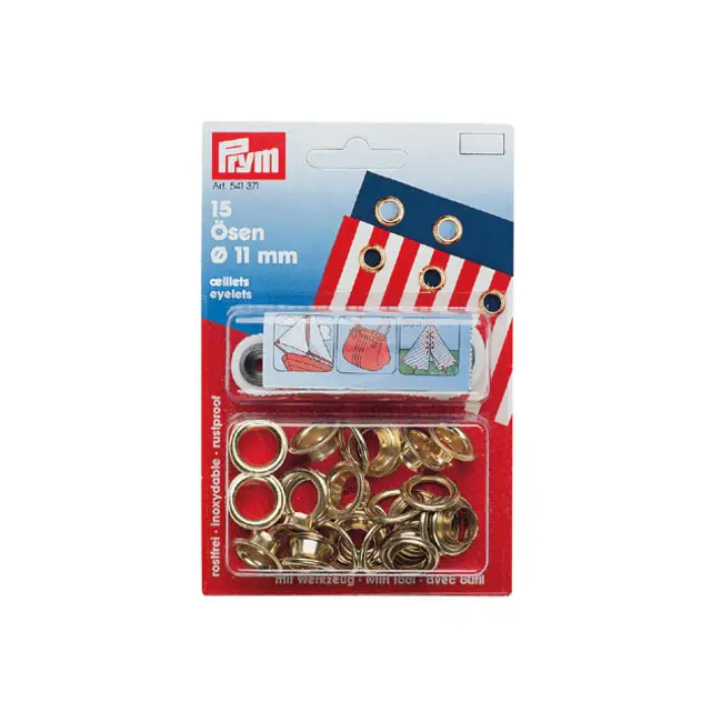 Prym 541371 zeilkousen 11mm (15st) Tijdelijk Beschikbaar