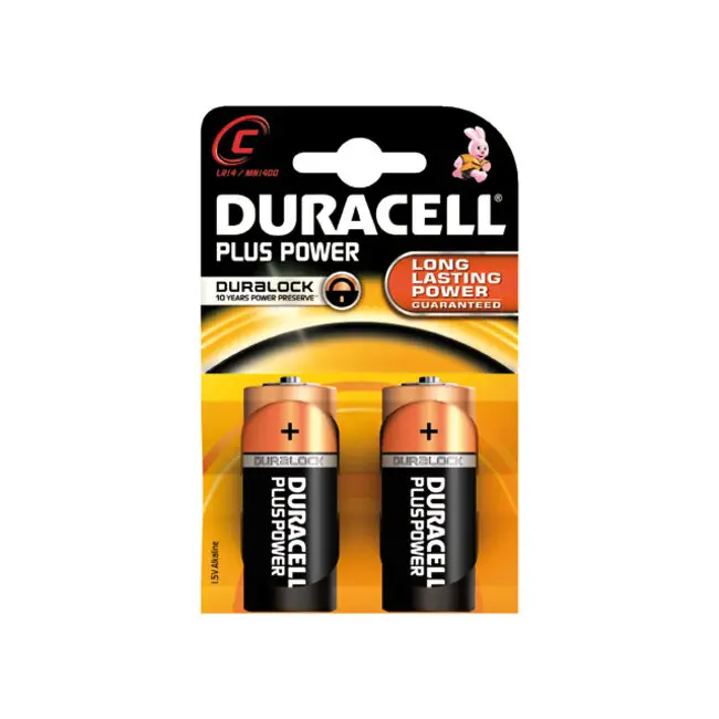 Bestel Nu Duracell Batterij plus MN1400. C. 2-pack