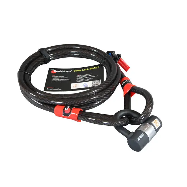 Flitsaanbieding Doublelock Cable lock Beast