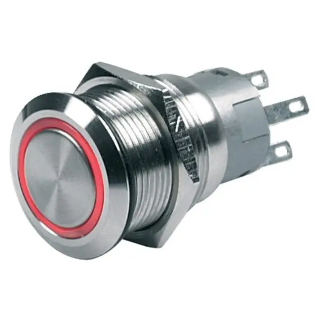 BEP Schakelaar push-button on/off 24V rood Koopje