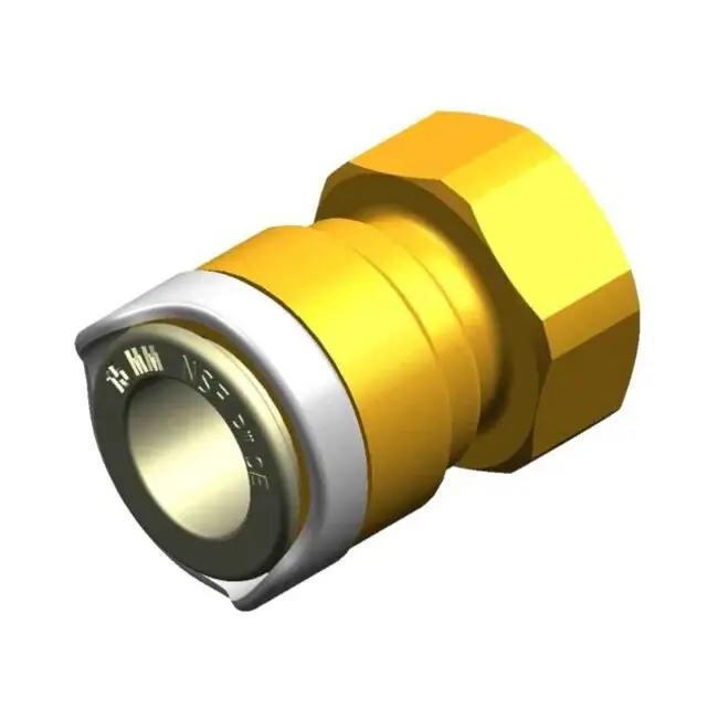 Whale WX1538B Adapter 3/8" BSP 15mm female messing Gratis Retour