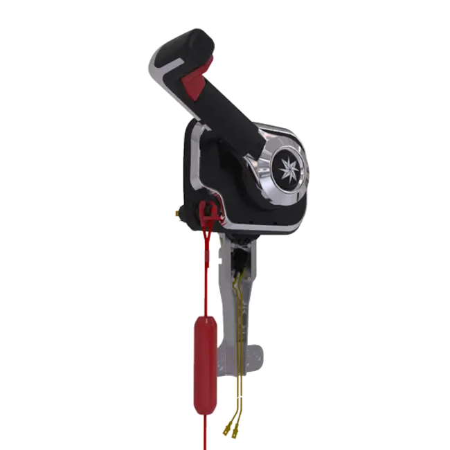 Goedkoop Allpa Xtreme Port Mount Control, Chrome met Trim en Noodstopschakelaar