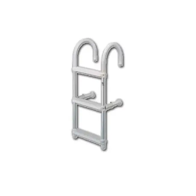 Favoriet White Label Zwemtrap 3 treden ø25mm boog 18cm L=900mm
