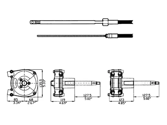 38177U STUURKABEL M66 4,59 M Direct Beschikbaar