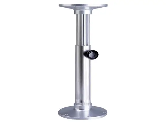 Uitverkoop Tafelpootset glad polished manueel 37-78cm