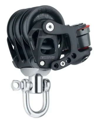 60mm Element 3-schijfsblok met klem Flitsaanbieding