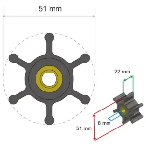 Albin Pump Marine Ballast impeller pomp Korting