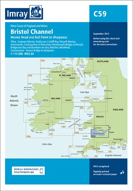 Fabrieksprijs Imray C59 Bristol Channel