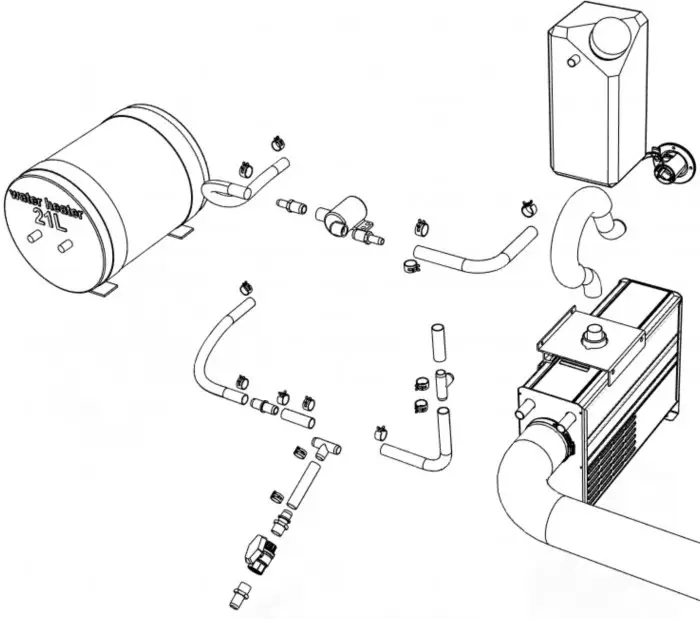Korting Wallas Wallas Boot installatieset 3720 Viking Combi