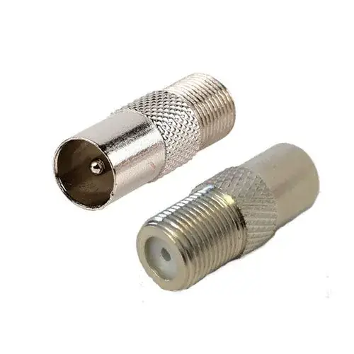 Hete Deal Coax verloopplug IEC Male - F-Connector