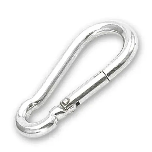 Aanbieding Karabijnhaak met knik, 50-120mm, RVS