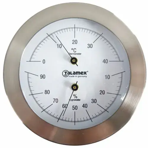 Talamex Thermo / Hygrometer serie 100 RVS Bestel Nu