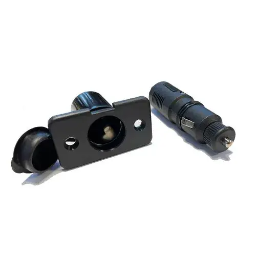 12 volt inbouwstopcontact met afdekking en losse sigarettenplug Dagaanbieding