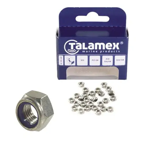 Zelfborgende moer M4 - M12, RVS 316, DIN 985 Shop Nu