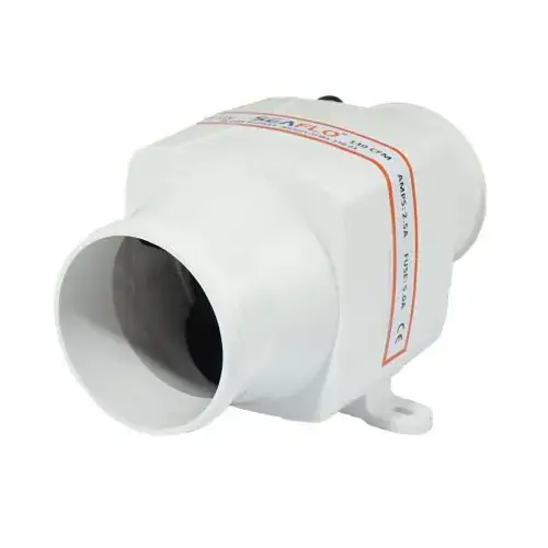 Koopje Sea Flo In-line Bilge Blower 3,7 m³ per minuut 12 volt 80mm Slangaansluiting