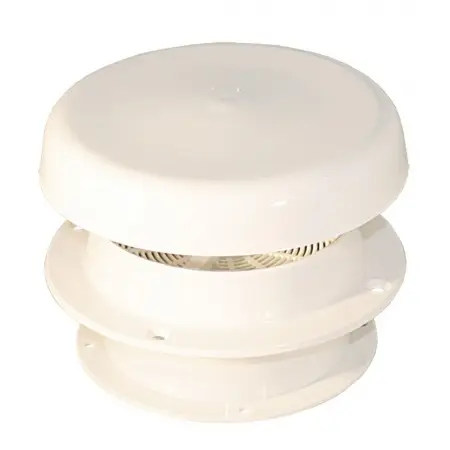 Nieuw Dekventilatie met witte plastic dop