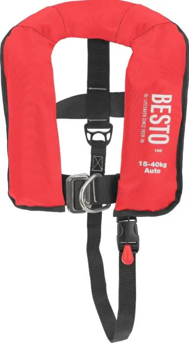 Actieprijs Besto Reddingsvest Junior automatic 100N rood