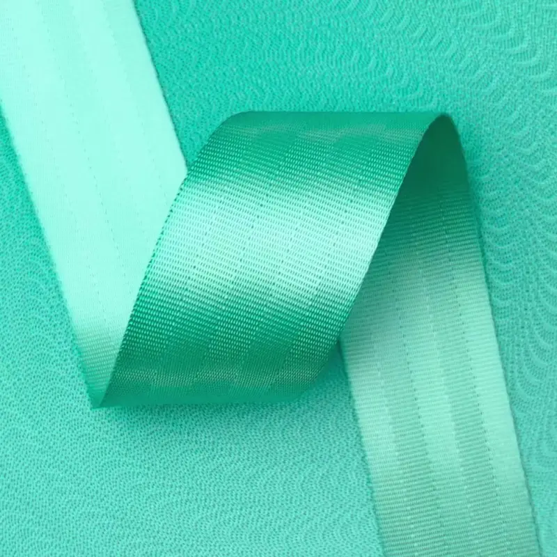 Aanbieding Veiligheidsgordelband / Autogordelband | 5-Baans geweven | Turquoise | 48 mm