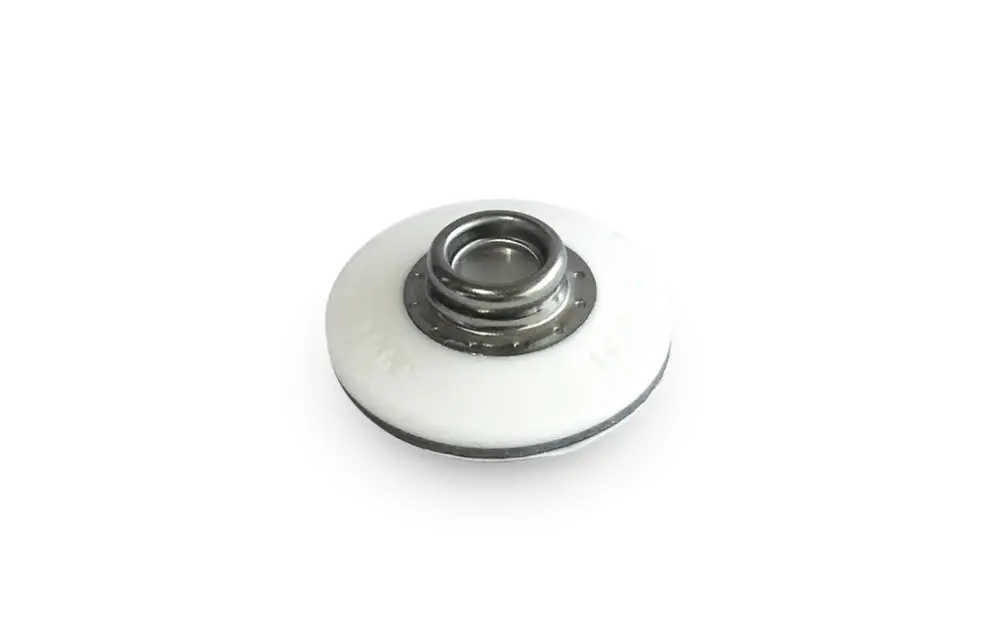 Gecertificeerd YKK | SNAD | Drukknoop Zelfklevend | Flexible Stud | Deel C | 25 mm | Wit