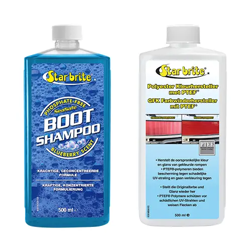 Boot shampoo met polyester kleurhersteller Favoriet