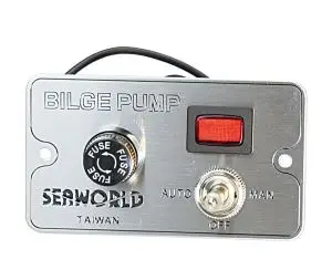 Merkproduct Bilgepomp schakelpaneel + alarm