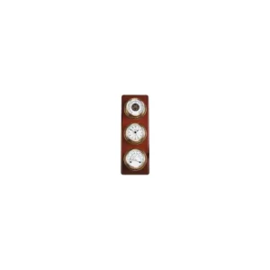 Betrouwbaar Weerstation - Quartz Klok / Barometer / Thermometer / Hygrometer - Arabisch - Koper - Hardhout